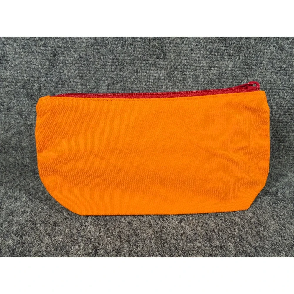 I Heart Shopping Makeup Bag Pencil Pouch Thrifting Red Heart Applique NWOT